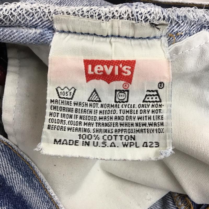 リーバイストラウスアンドコー Levi Strauss & co. パンツ デニム、ジーンズ デニムパンツ スリムパンツ カジュアルパンツ 35インチ ダメージ加工 インディゴ / インディゴ / Indigo メンズ USED 古着 中古 10156464