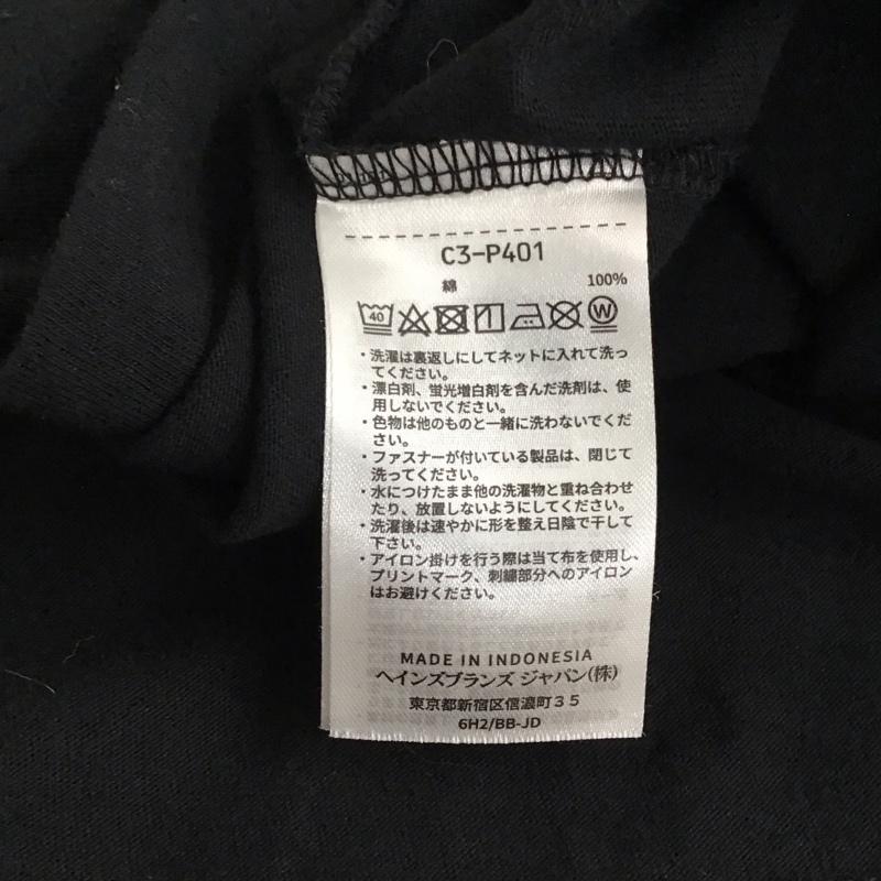 チャンピオン Champion カットソー 長袖 長袖カットソー ロゴカットソー クルーネック M ロゴ、文字 黒 / ブラック / black メンズ USED 古着 中古 10156466