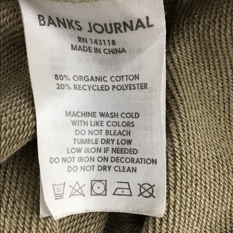バンクスジャーナル BANKS JOURNAL トレーナー 長袖 長袖トレーナー スウェット クルーネック プルオーバー L ロゴ、文字 ベージュ / ベージュ / beige メンズ USED 古着 中古 10156563