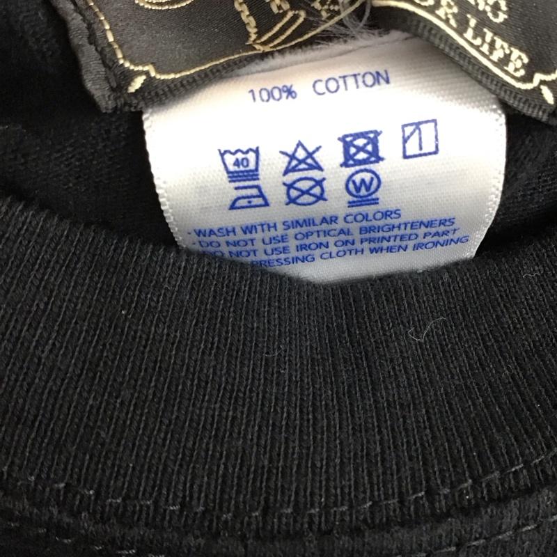 グッドルッキン GOODROCKIN Tシャツ 半袖 半袖カットソー プリントTシャツ クルーネックカットソー M プリント 黒 / ブラック / black メンズ USED 古着 中古 10156571
