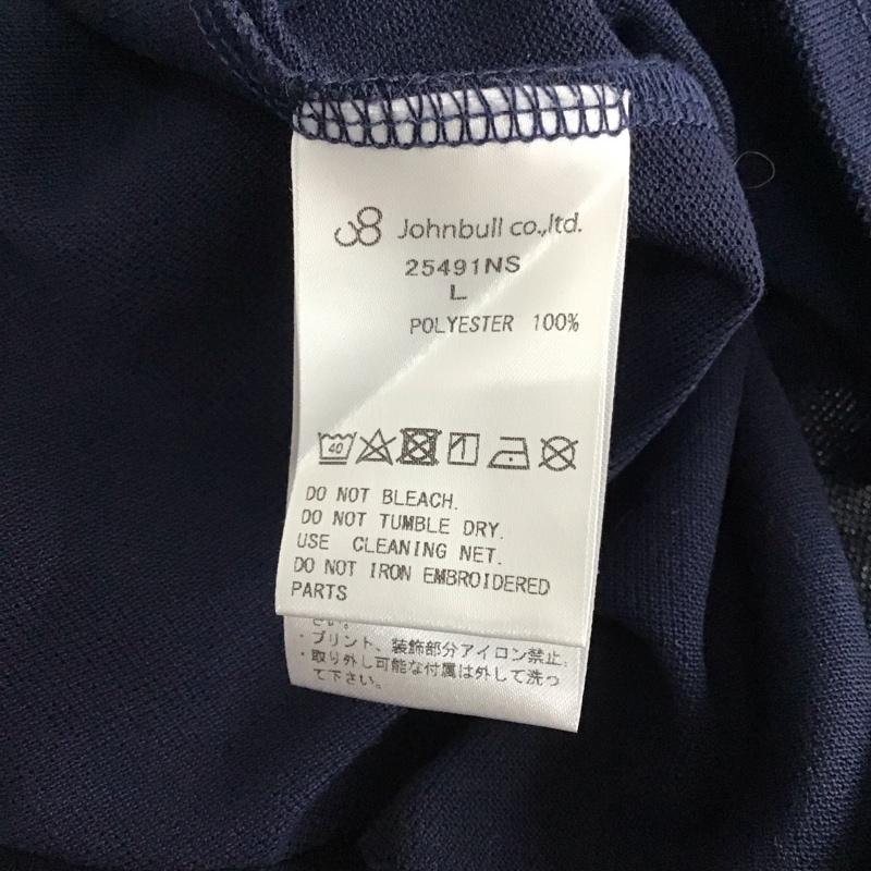 ジョンブル Johnbull Tシャツ 半袖 半袖カットソー 無地Tシャツ クルーネックカットソー L 無地 紺 / ネイビー / navy メンズ USED 古着 中古 10156598