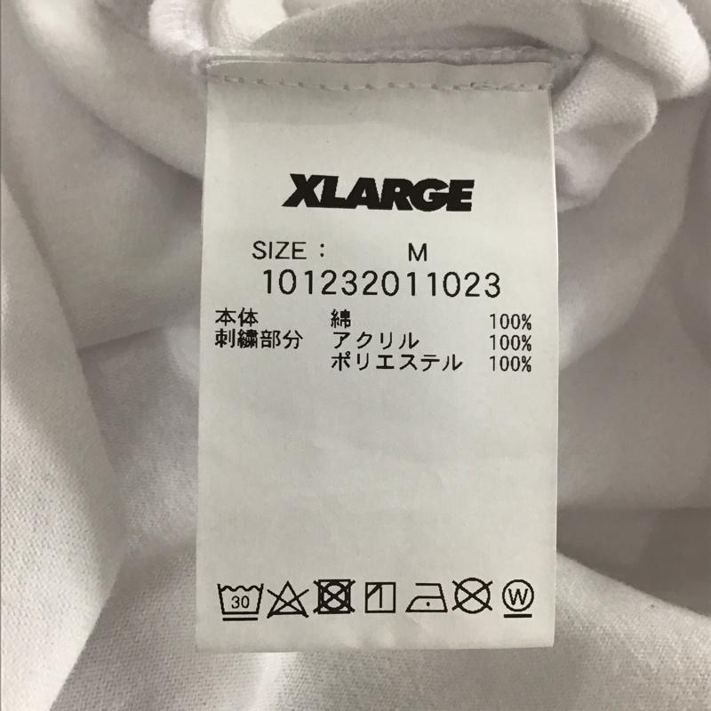 エクストララージ XLARGE Tシャツ 半袖 半袖カットソー プリントTシャツ クルーネックカットソー M ロゴ、文字 白 / ホワイト / white メンズ USED 古着 中古 10156649