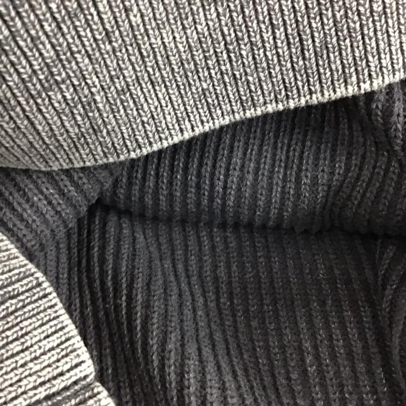 ザラ ZARA ニット、セーター 長袖 長袖ニットカットソー クルーネック セーター M ロゴ、文字 灰 / グレー / gray メンズ USED 古着 中古 10156702