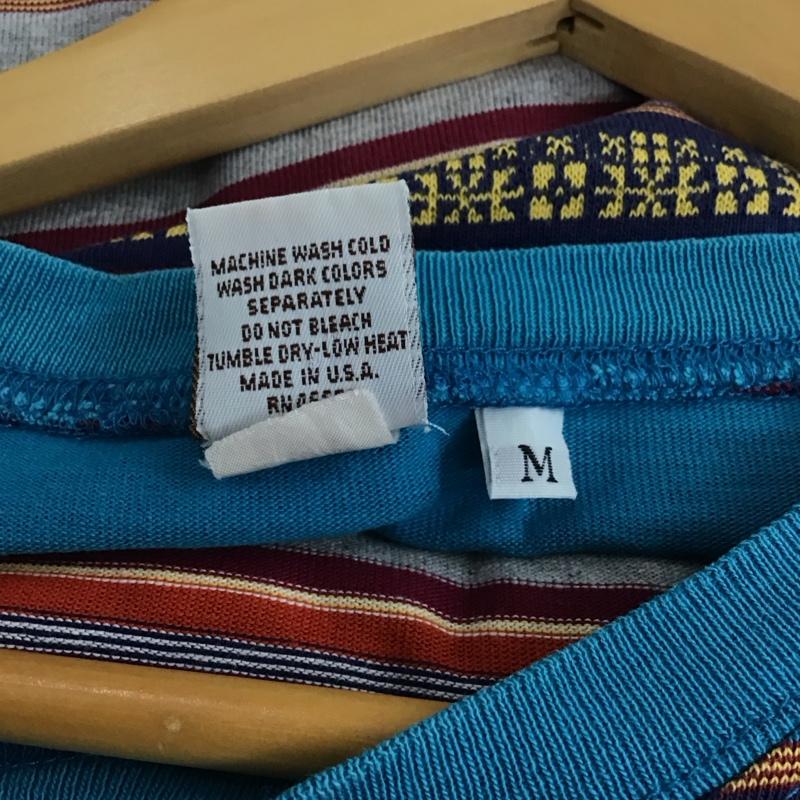 ハンテン HANGTEN Tシャツ 半袖 半袖カットソー プリントTシャツ クルーネックカットソー M プリント マルチカラー / マルチカラー / multicolor メンズ USED 古着 中古 10156703
