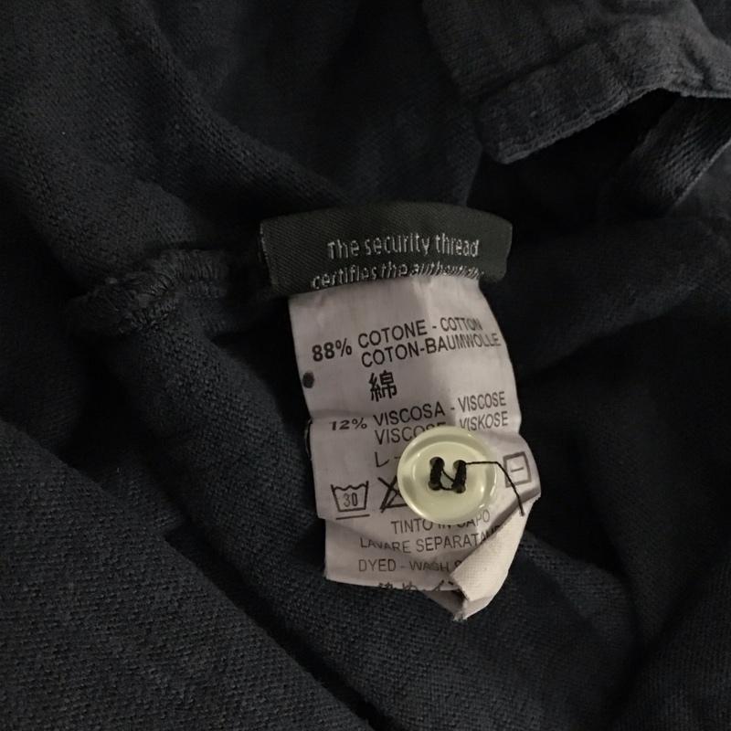 ハイドロゲン HYDROGEN ポロシャツ 半袖 半袖ポロシャツ カラーシャツ 半袖カットソー M ロゴ、文字 紺 / ネイビー / navy メンズ USED 古着 中古 10156708