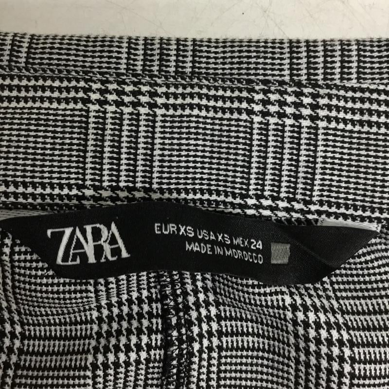 ザラ ZARA シャツ、ブラウス 長袖 長袖シャツ チェックシャツ カラーシャツ XS 総柄 白 / ホワイト / white X 黒 / ブラック / black レディース USED 古着 中古 10156821