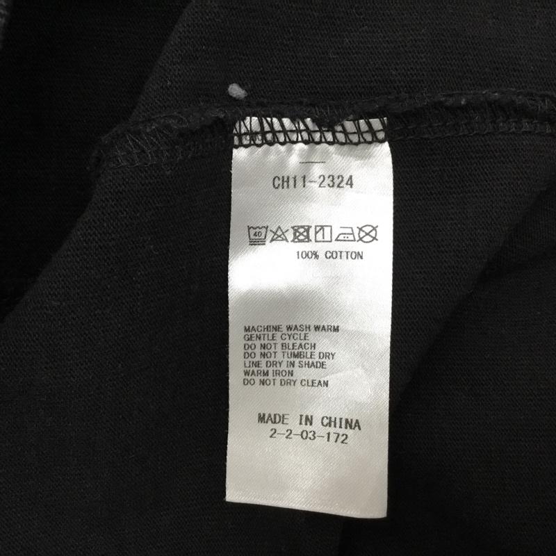 チャムス CHUMS Tシャツ 長袖 長袖カットソー プリントカットソー クルーネック L ロゴ、文字 黒 / ブラック / black レディース USED 古着 中古 10156827