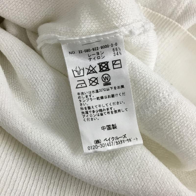 プラージュ Plage ニット、セーター 長袖 長袖ニットカットソー クルーネック セーター ロゴ、文字 アイボリー / アイボリー / レディース USED 古着 中古 10156855