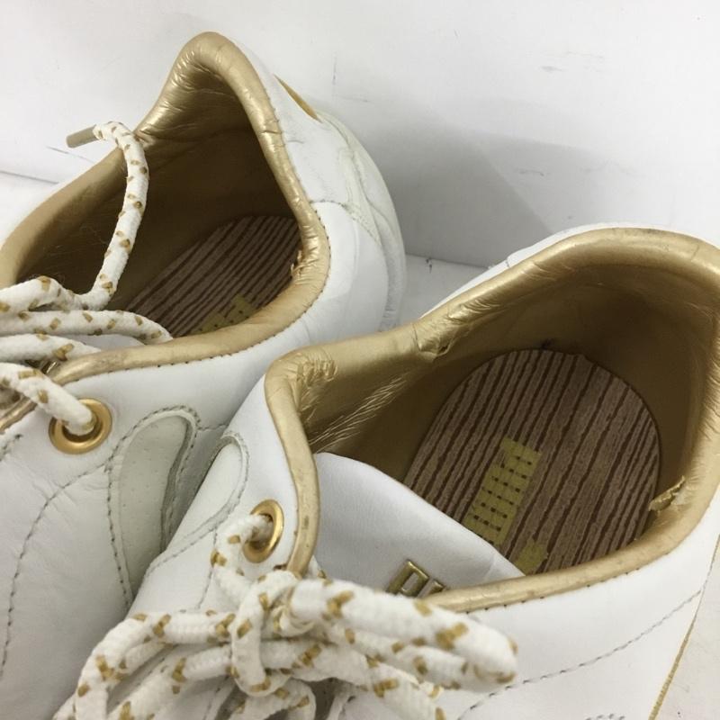 プーマ PUMA スニーカー スニーカー 24.5cm 24.5cm ロゴ、文字 白 / ホワイト / white X 金 / ゴールド / gold color レディース USED 古着 中古 10156890