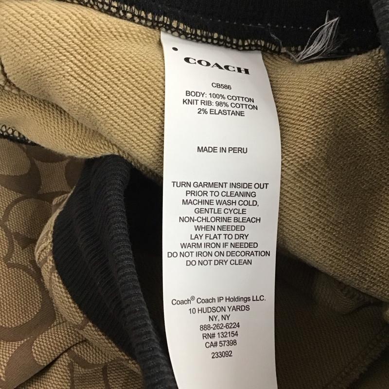 コーチ COACH パンツ ワークパンツ、ペインターパンツ ジャージパンツ ワイドパンツ カジュアルパンツ M プリント ベージュ / ベージュ / beige メンズ USED 古着 中古 10156934
