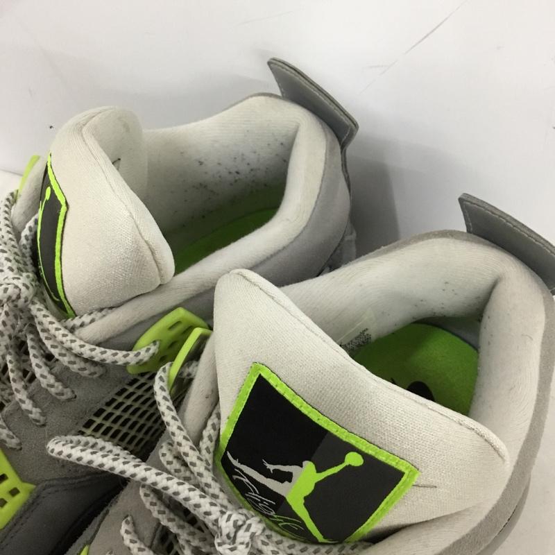 ナイキ NIKE スニーカー スニーカー CT5342-007 AIR JORDAN 4 RETRO SE 28cm 28.0cm ロゴ、文字 黒 / ブラック / black X 灰 / グレー / gray X ダークグレー / ダークグレー / X 黄緑 / イエローグリーン / メンズ USED 古着 中古 10156972