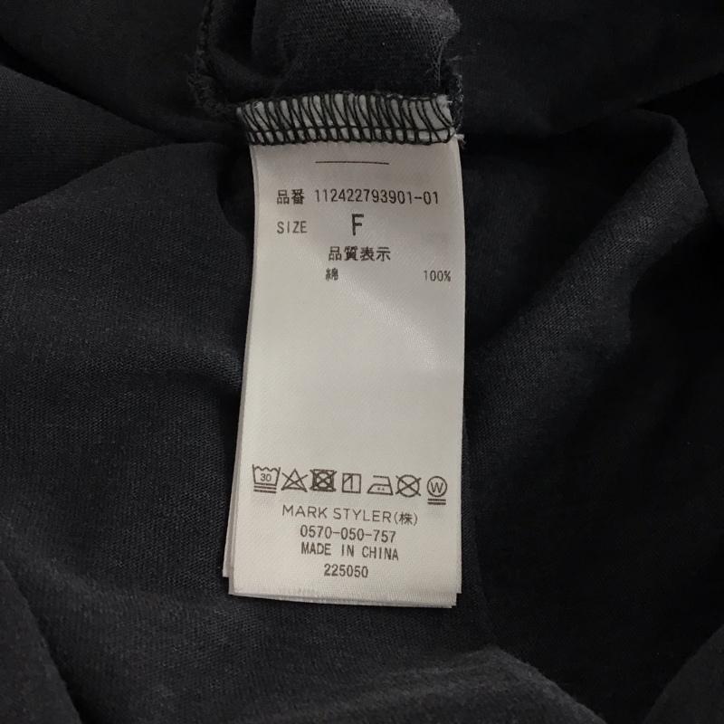 アングリッド Ungrid Tシャツ 半袖 半袖カットソー プリントTシャツ クルーネックカットソー FREE プリント ダークグレー / ダークグレー / レディース USED 古着 中古 10156983