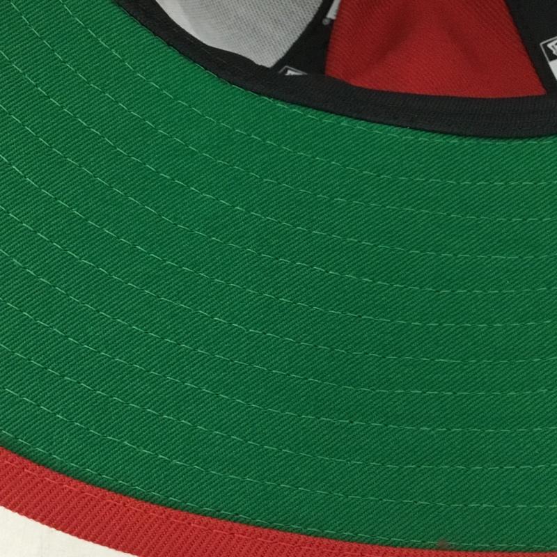 ニューエラ NEW ERA 帽子 ハット 近鉄バファローズ ロングブリムハット 岡本太郎 ロゴ、文字 赤 / レッド / red X 紺 / ネイビー / navy X 白 / ホワイト / white メンズ USED 古着 中古 10157014