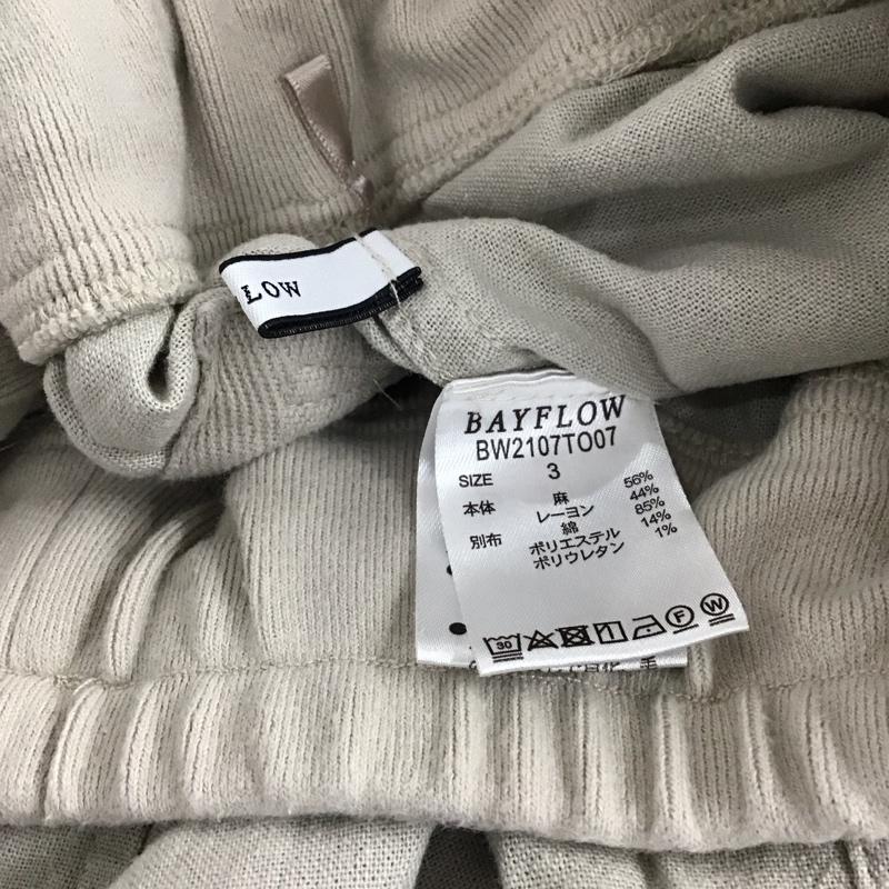 ベイフロー BAYFLOW パンツ ワークパンツ、ペインターパンツ ワークパンツ ワイドパンツ カジュアルパンツ 3 無地 ベージュ / ベージュ / beige レディース USED 古着 中古 10157031