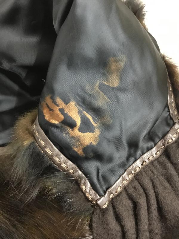 フェンディ FENDI マフラー マフラー ファー付 カシミヤマフラー ショール 無地 ダークブラウン / ダークブラウン / レディース USED 古着 中古 10157064