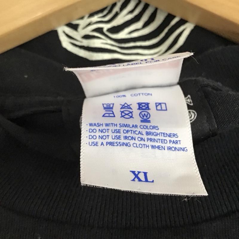 古着 USED Tシャツ 半袖 半袖カットソー プリントTシャツ クルーネックカットソー XL プリント 黒 / ブラック / black メンズ USED 古着 中古 10157102