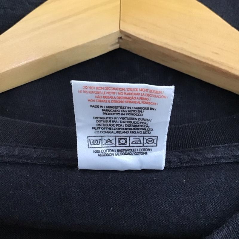 フルーツオブザルーム FRUIT OF THE LOOM Tシャツ 半袖 半袖カットソー プリントTシャツ クルーネックカットソー pantera M プリント 黒 / ブラック / black メンズ USED 古着 中古 10157126