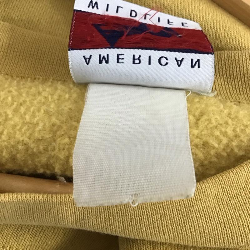 古着 USED トレーナー 長袖 長袖トレーナー スウェット クルーネック プルオーバー ロゴ、文字 黄 / イエロー / yellow メンズ USED 古着 中古 10157199