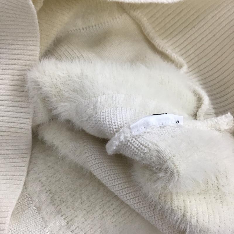 アディダス adidas ニット、セーター 長袖 無地 白 / ホワイト / white レディース USED 古着 中古 10157225