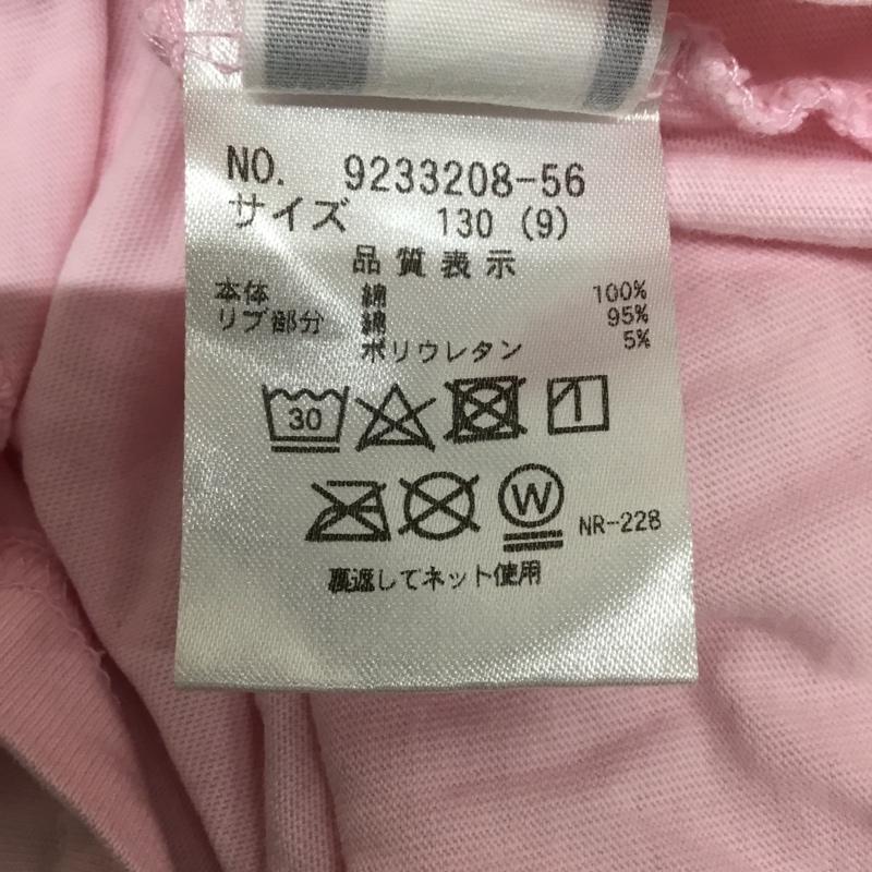 エックスガールステージス X-girl Stages Tシャツ 長袖 9233208-56 キッズ ロンT クルーネック プリント 130cm 130cm ロゴ、文字 桃 / ピンク / pink ガールズ USED 古着 中古 10157237