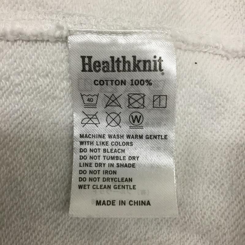 ヘルスニット Healthknit パーカー 長袖 Ron Herman 別注 プルオーバー フーディー ボタニカル XL 総柄 白 / ホワイト / white メンズ USED 古着 中古 10157240