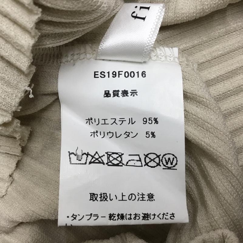 フィフス fifth ボトムス ボトムス ES19F0016 イージーリブパンツ リブパンツ 無地 アイボリー / アイボリー / レディース USED 古着 中古 10157257