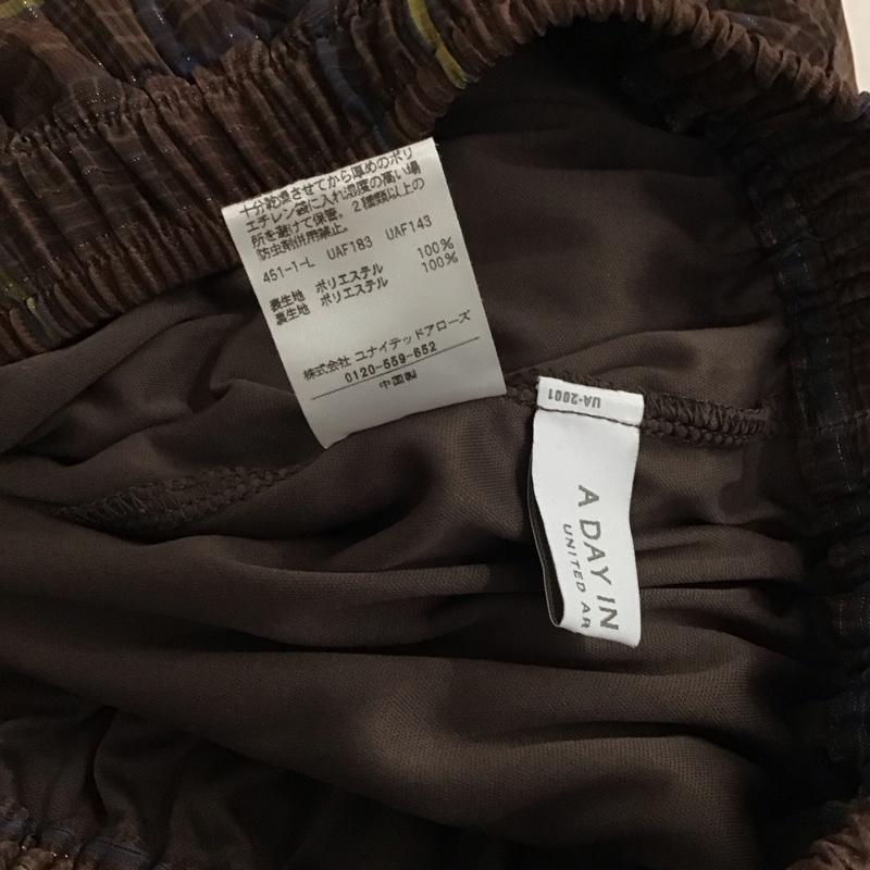 アデイインザライフ ユナイテッドアローズ A day in the life UNITED ARROWS スカート ロングスカート 6424-6-000004 プリーツスカート チェック マルチカラー / マルチカラー / multicolor レディース USED 古着 中古 10157273