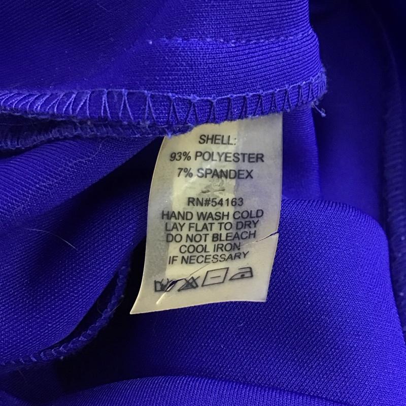 カルバン・クライン Calvin Klein ワンピース ひざ丈スカート 無地 青 / ブルー / blue レディース USED 古着 中古 10157291
