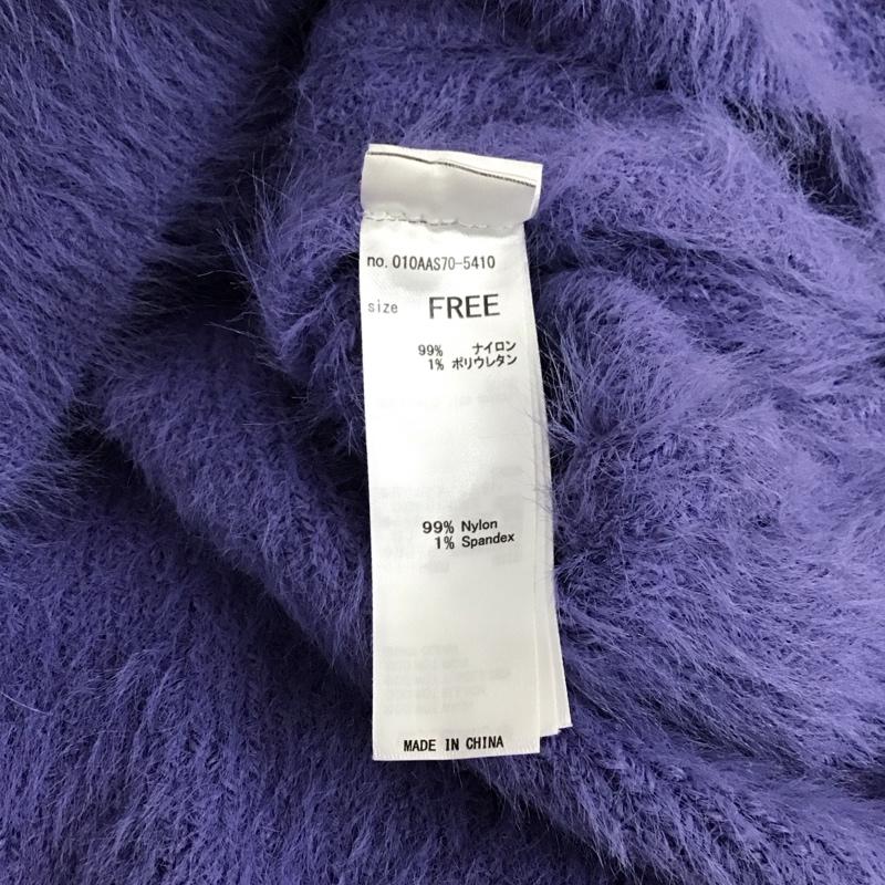 マウジー MOUSSY ニット、セーター 長袖 FREE 無地 紫 / パープル / purple レディース USED 古着 中古 10157357