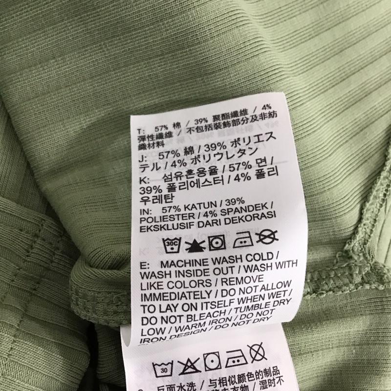 ナイキ NIKE カットソー 半袖 L 無地 カーキ / カーキ / khaki レディース USED 古着 中古 10157378