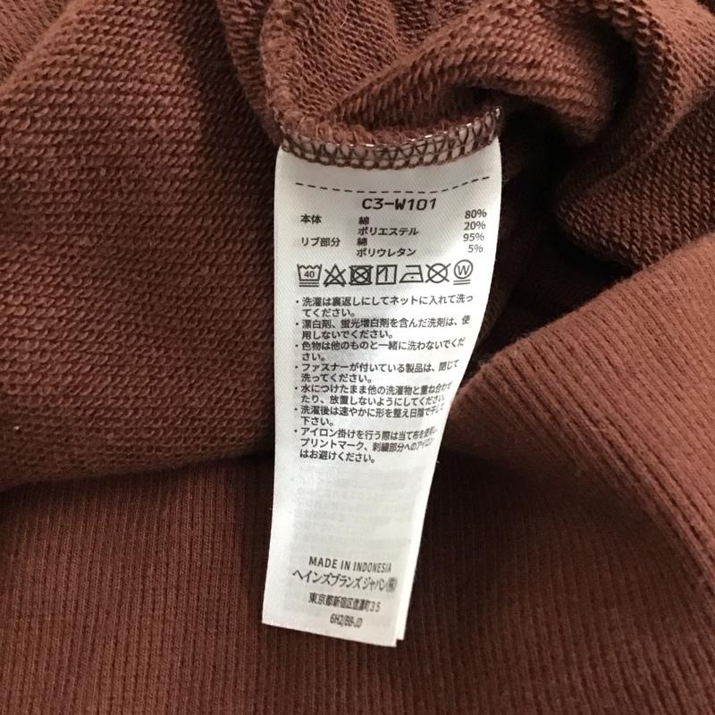 チャンピオン Campion パーカー 長袖 c3-w101 L 無地 茶 / ブラウン / brown メンズ USED 古着 中古 10157386