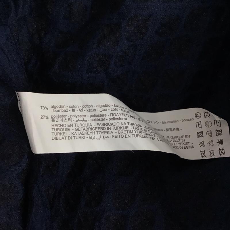 ザラ ZARA カットソー 半袖 L 無地 紺 / ネイビー / navy レディース USED 古着 中古 10157510