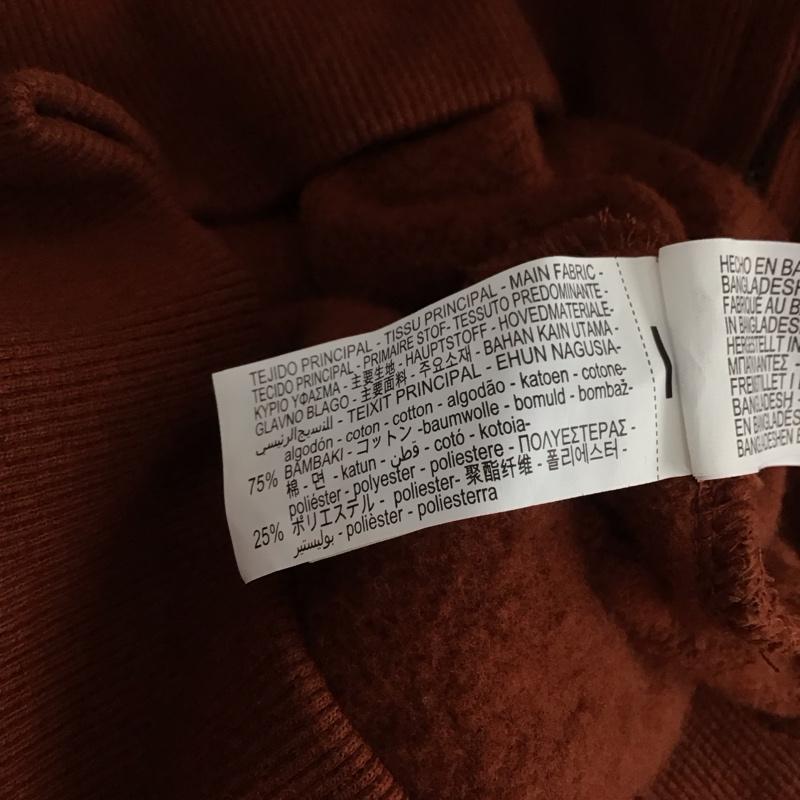 ザラ ZARA パーカー 半袖 ノースリーブ M 無地 茶 / ブラウン / brown レディース USED 古着 中古 10157518