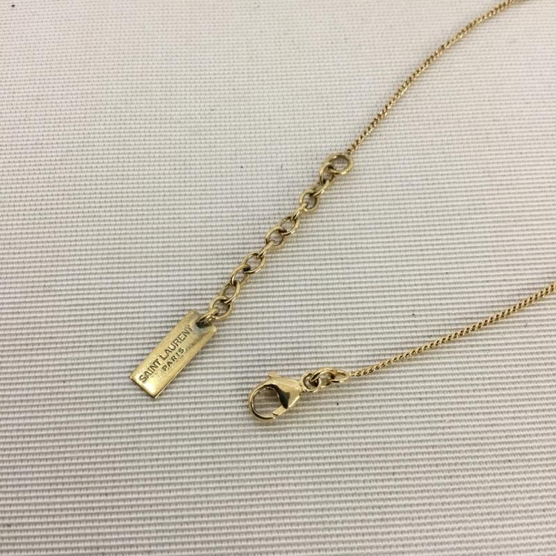 サンローラン SAINTLAURENT アクセサリー ブレスレット、バングル YSLモノグラムチャーム チェーンブレスレット カサンドラ チャームブレスレット ロゴ、文字 金 / ゴールド / gold color レディース USED 古着 中古 10157538