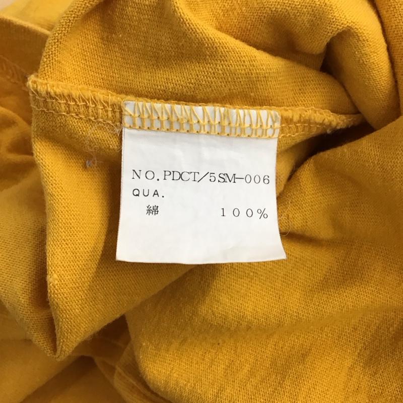 プロダクト PRODUCT Tシャツ 半袖 半袖カットソー プリントTシャツ クルーネックカットソー XL ロゴ、文字 黄 / イエロー / yellow メンズ USED 古着 中古 10157654