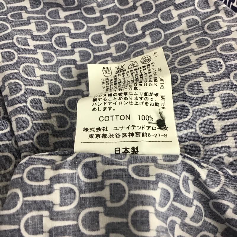 古着 USED シャツ、ブラウス 半袖 半袖シャツ プリントシャツ S プリント 紺 / ネイビー / navy メンズ USED 古着 中古 10157733