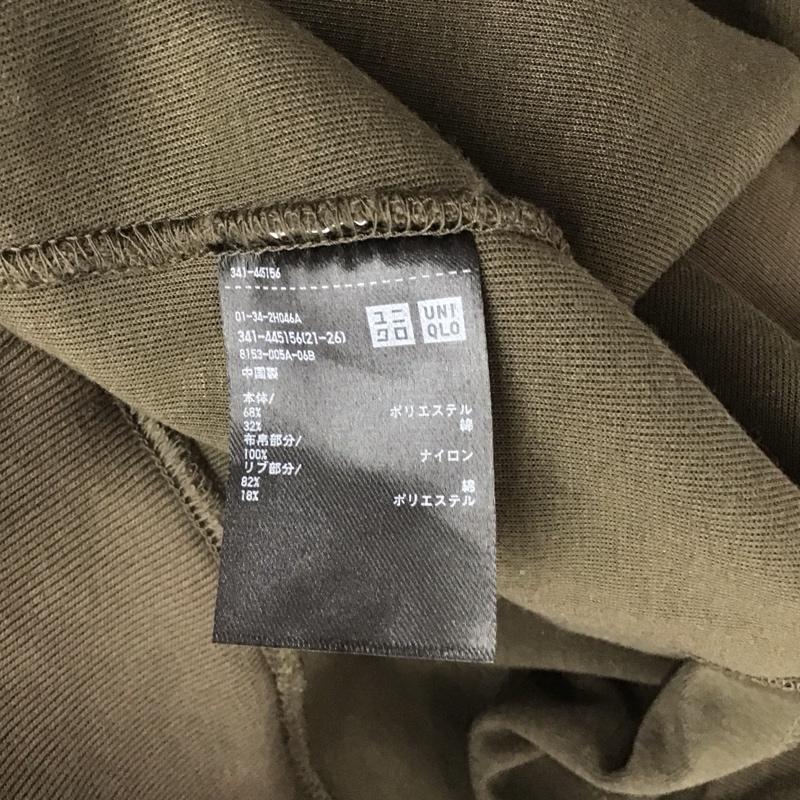 ユニクロ UNIQLO パーカー 長袖 長袖パーカー プルオーバーパーカー スウェット L 無地 ダークブラウン / ダークブラウン / メンズ USED 古着 中古 10157769