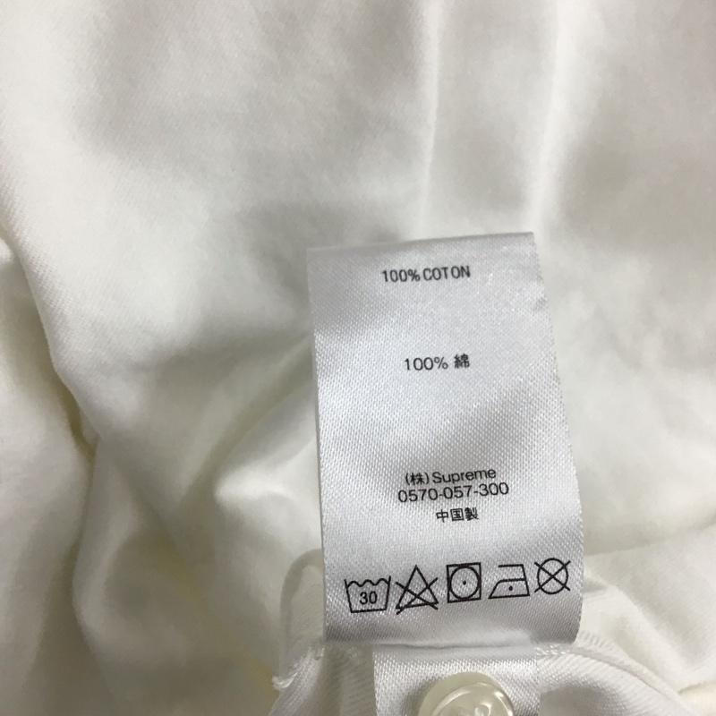 シュプリーム Supreme シャツ、ブラウス 長袖 長袖シャツ 無地シャツ カラーシャツ L ロゴ、文字 白 / ホワイト / white メンズ USED 古着 中古 10157823