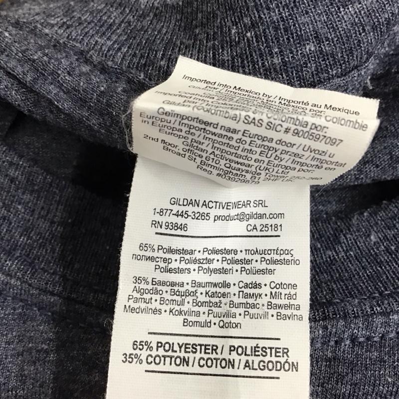 ギルダン GILDAN Tシャツ 半袖 半袖カットソー プリントTシャツ クルーネックカットソー S ロゴ、文字 インディゴ / インディゴ / Indigo メンズ USED 古着 中古 10157825