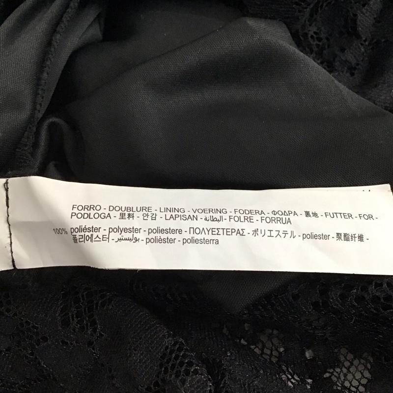 ザラ ZARA ワンピース ロングスカート 半袖ロングワンピース タイトワンピース S 総柄 黒 / ブラック / black レディース USED 古着 中古 10157832
