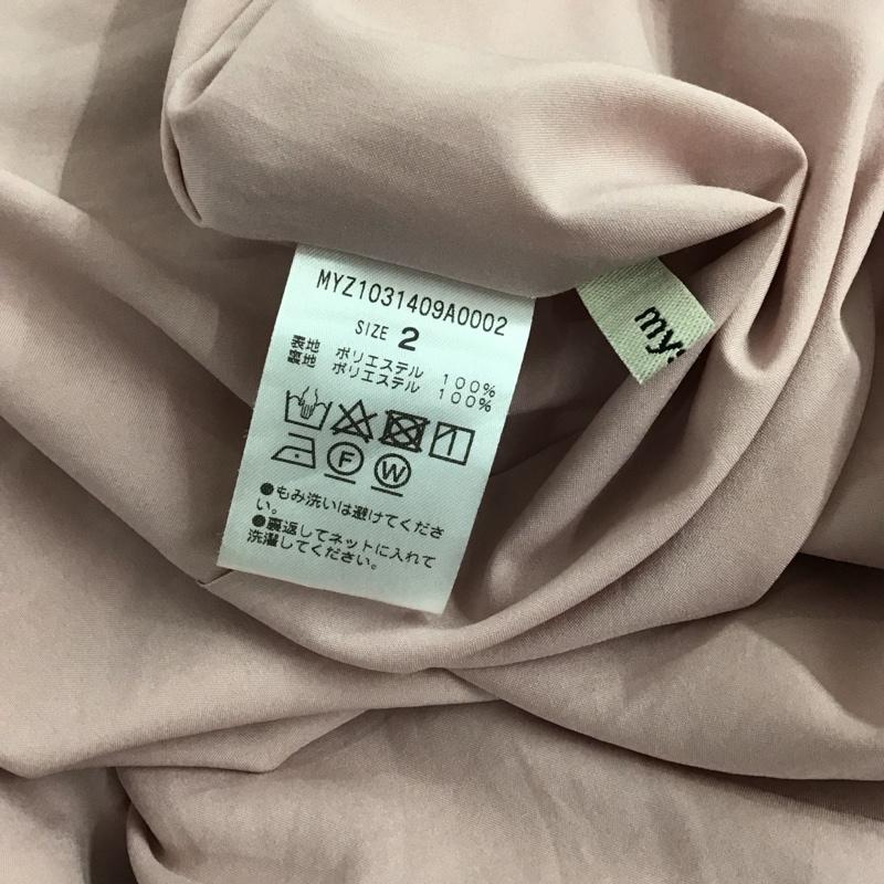 ミスティック mystic ワンピース ロングスカート 半袖ロングワンピース Vネック 2 無地 桃 / ピンク / pink レディース USED 古着 中古 10157844