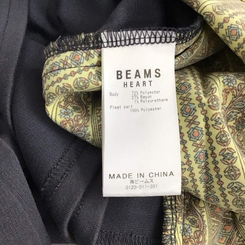 ビームス ハート BEAMS HEART ワンピース ロングスカート 半袖ロングワンピース フレアスカート 無地 ダークグレー / ダークグレー / レディース USED 古着 中古 10157845