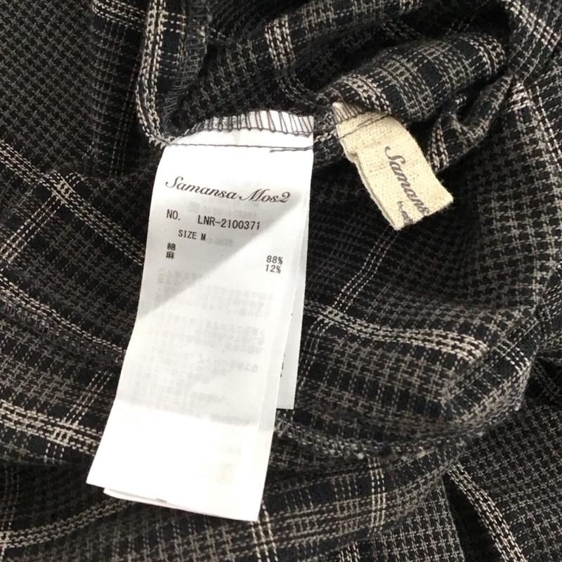 サマンサモスモス Samansa Mos2 ワンピース ロングスカート 長袖シャツ チェックシャツ ノーカラーシャツ M チェック マルチカラー / マルチカラー / multicolor レディース USED 古着 中古 10157848