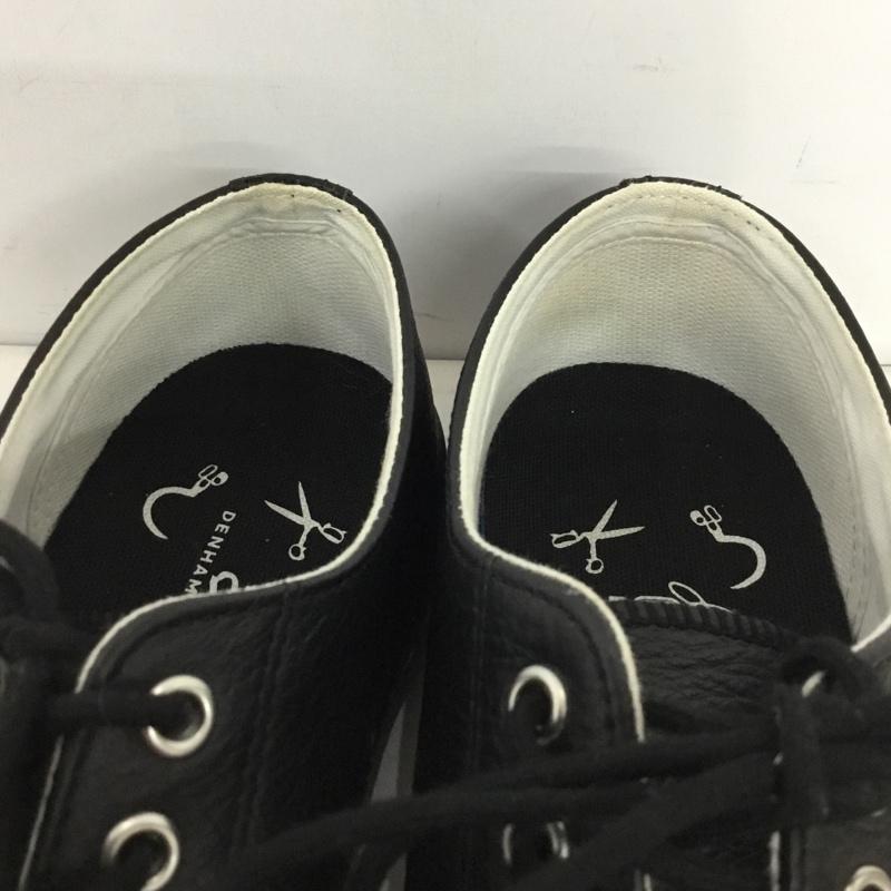コンバース CONVERSE スニーカー スニーカー 1CL873 DENHAM LEATHER JACK PURCELL 26.5cm 26.5cm ロゴ、文字 黒 / ブラック / black X 灰 / グレー / gray メンズ USED 古着 中古 10157871