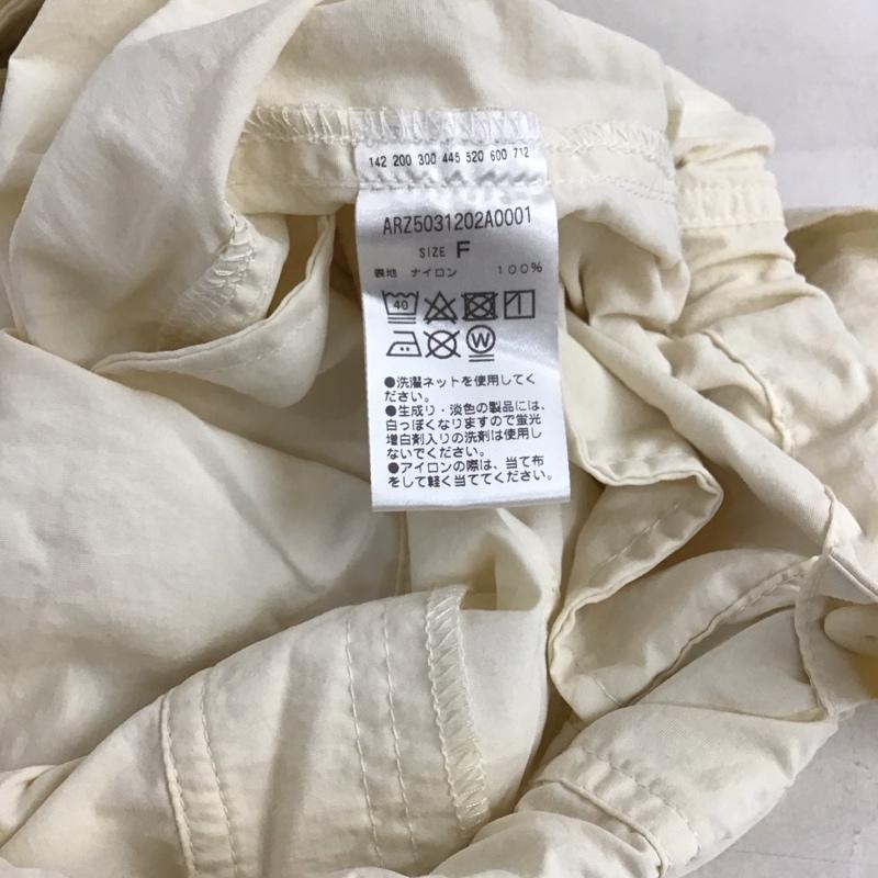 アーシー earthy パンツ ワークパンツ、ペインターパンツ ワイドパンツ カジュアルパンツ ワークパンツ FREE 無地 アイボリー / アイボリー / レディース USED 古着 中古 10157893