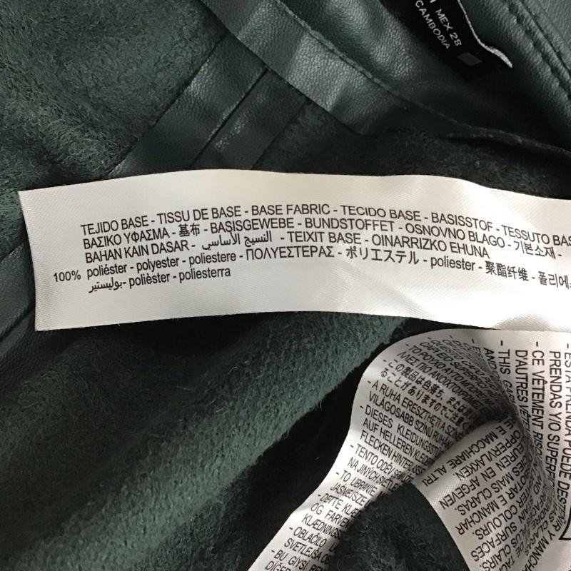 ザラ ZARA ボトムス ボトムス 8372 393 500 フェイクレザーパンツ M 無地 緑 / グリーン / green レディース USED 古着 中古 10157961