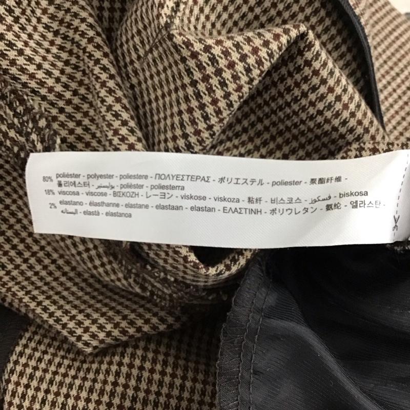 ザラ ZARA パンツ スラックス 9929 234 707 2タックパンツ M 総柄 茶 / ブラウン / brown X ベージュ / ベージュ / beige X ダークブラウン / ダークブラウン / レディース USED 古着 中古 10157967