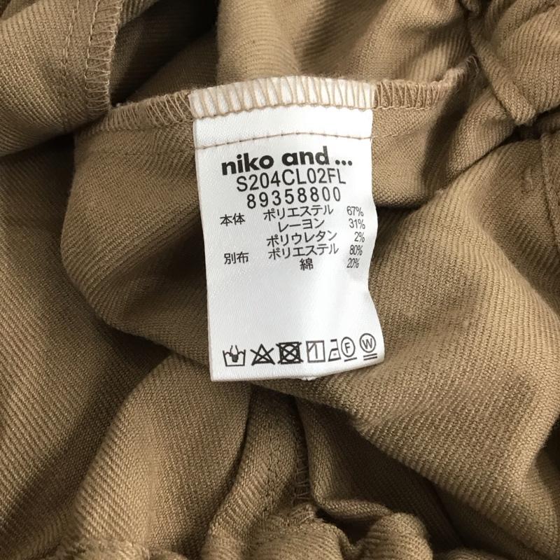 ニコアンド niko and... ボトムス ボトムス S204CL02FL ワイドパンツ M 無地 ベージュ / ベージュ / beige レディース USED 古着 中古 10157972