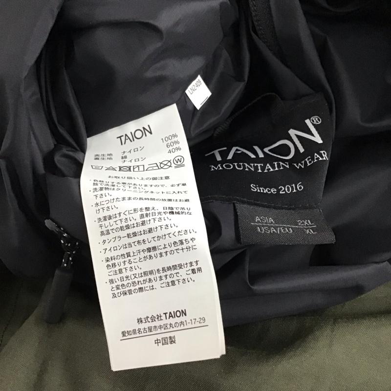 タイオン TAION パンツ ワークパンツ、ペインターパンツ ワークパンツ ワイドパンツ カジュアルパンツ ナイロンパンツ XXL ロゴ、文字 ダークグレー / ダークグレー / メンズ USED 古着 中古 10158130