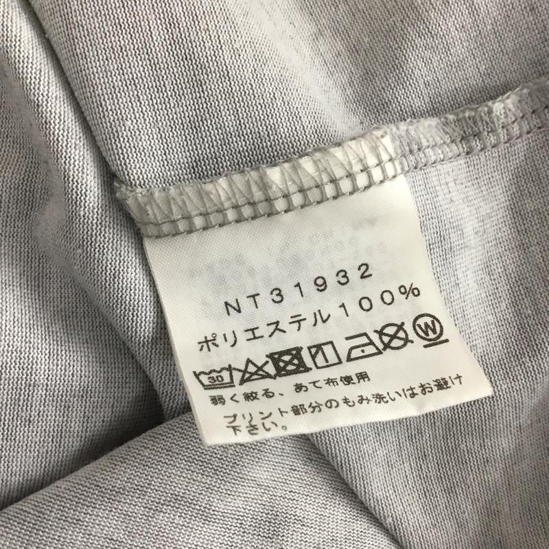 ザノースフェイス THE NORTH FACE Tシャツ 半袖 半袖カットソー プリントTシャツ クルーネックカットソー L ロゴ、文字 灰 / グレー / gray メンズ USED 古着 中古 10158151